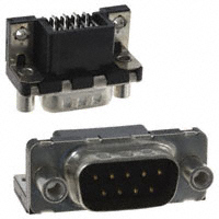 Amphenol FCI - D09P13A4GV00LF - CONN D-SUB PLUG 9POS R/A SOLDER