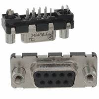 Amphenol FCI - D09S24A4GV00LF - CONN D-SUB RCPT 9POS VERT SOLDER