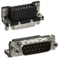 Amphenol FCI - D15P33E4GV00LF - CONN D-SUB PLUG 15POS R/A SOLDER