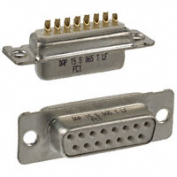 Amphenol FCI - DAP15S065TLF - CONN D-SUB RCPT 15P STR SLDR CUP