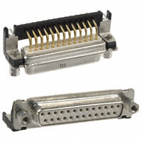 Amphenol FCI - DBPV25S565GTLF - CONN D-SUB RCPT 25POS R/A SOLDER