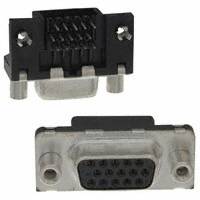 Amphenol FCI - ICD15S13E6GV00LF - CONN DSUB HD RCPT 15POS R/A SLDR