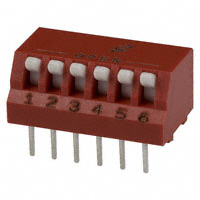 Grayhill Inc. - 76PSB06T - SWITCH PIANO DIP SPST 150MA 30V