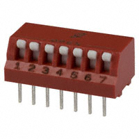 Grayhill Inc. - 76PSB07T - SWITCH PIANO DIP SPST 150MA 30V