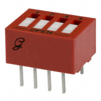 Grayhill Inc. - 76RSB04T - SWITCH ROCKER DIP SPST 150MA 30V