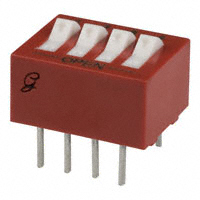 Grayhill Inc. - 76SB04T - SWITCH ROCKER DIP SPST 150MA 30V