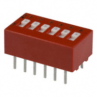 Grayhill Inc. - 78RB06T - SWITCH SLIDE DIP SPST 150MA 30V