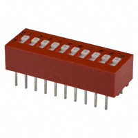 Grayhill Inc. - 78RB10ST - SWITCH SLIDE DIP SPST 150MA 30V