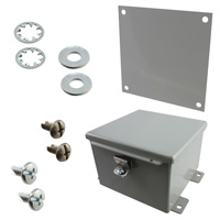 Hammond Manufacturing - 1414PHE - BOX STEEL GRAY 6"L X 6"W