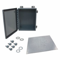 Hammond Manufacturing - 1414PHI - BOX STEEL GRAY 10"L X 8"W