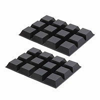 Hammond Manufacturing - 1421T4 - FEET RUBBER .81" X .30" BLK 1=24