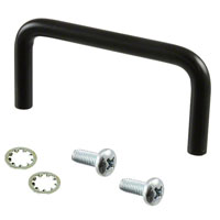 Hammond Manufacturing - 1427E1BK - HANDLE 2" STEEL BLACK 1 PAIR