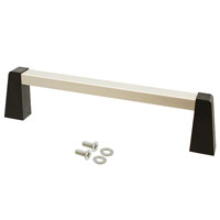 Hammond Manufacturing - 1427WBC - HANDLE 6"MOUNT/1.64"HIGH BLK/CLR