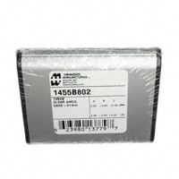 Hammond Manufacturing - 1455B802BK - BOX ALUM BLACK 3.19"L X 2.82"W