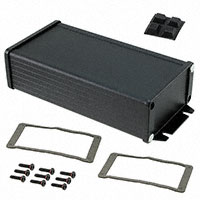 Hammond Manufacturing - 1457K1602EBK - BOX ALUM BLACK 6.69"L X 3.42"W