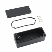 Hammond Manufacturing - 1550Z102BK - BOX ALUM BLACK 3.55"L X 1.43"W