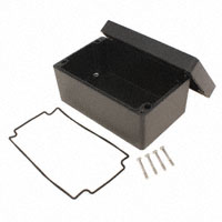 Hammond Manufacturing - 1550Z117BK - BOX ALUM BLACK 6.32"L X 3.95"W