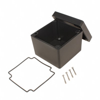 Hammond Manufacturing - 1550Z137BK - BOX ALUM BLACK 4.76"L X 4.76"W