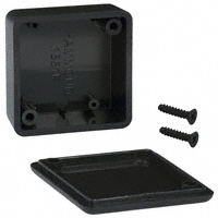 Hammond Manufacturing - 1551PBK - BOX ABS BLACK 1.58"L X 1.58"W