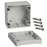 Hammond Manufacturing - 1555EGY - BOX ABS GRAY 3.54"L X 3.54"W