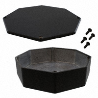 Hammond Manufacturing - 1590STPCBK - BOX ALUM BLACK 5.23"L X 5.23"W