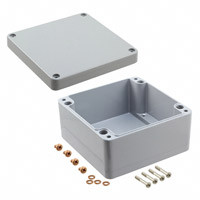 Hammond Manufacturing - 1590Z160GY - BOX ALUM GRAY 6.3"L X 6.3"W