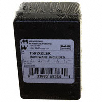 Hammond Manufacturing - 1591XXLBK - BOX ABS BLACK 3.43"L X 2.28"W
