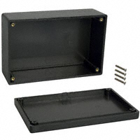 Hammond Manufacturing - 1594EBK - BOX ABS BLACK 6.58"L X 4.21"W