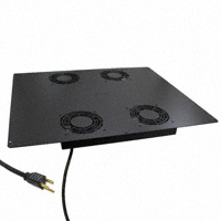 Hammond Manufacturing - C2T1931F4BK1 - FAN TOP 4" PRE-WIRE 31.5" BLACK