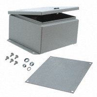 Hammond Manufacturing - EJ884 - BOX STEEL GRAY 8"L X 8"W