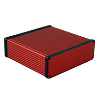 Hammond Manufacturing - 1455T1601RD - BOX ALUM RED 6.3"L X 6.5"W
