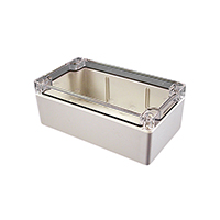 Hammond Manufacturing - 1554H2GYCL - BOX PLSTC GRAY/CLR 7.09"LX4.72"W