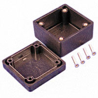 Hammond Manufacturing - 1594RFIABK - BOX ABS BLACK 2.21"L X 2.21"W