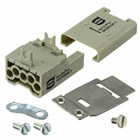 HARTING - 09120063001 - INSERT MALE 4+2POS+1GND CRIMP