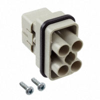 HARTING - 09120063041 - INSERT MALE 4+2POS+1GND CRIMP