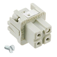 HARTING - 09200032711 - INSERT FEMALE 3POS+1GND SCREW