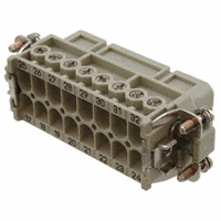 HARTING - 09200162813 - INSERT FEMALE 16POS+1GND SCREW