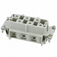 HARTING - 09310062711 - INSERT FEMALE 6POS+1GND SCREW