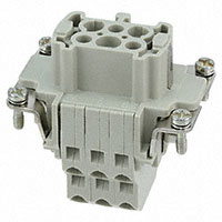 HARTING - 09330062772 - INSERT FEMALE 6POS+1GND PUSH IN