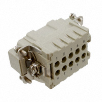 HARTING - 09330102602 - INSERT MALE 10POS+1GND CRIMP