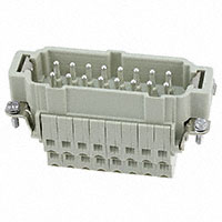 HARTING - 09330162672 - INSERT MALE 16POS+1GND PUSH IN