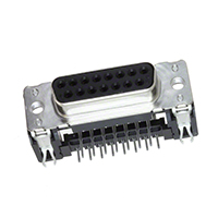 HARTING - 09662527611 - CONN D-SUB RCPT 15POS R/A SOLDER