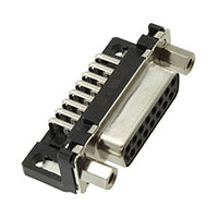 HARTING - 09662536613 - CONN D-SUB RCPT 15POS R/A SOLDER