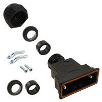 HARTING - 09670150439 - D SUB IP 67 TOP PLASTIC HOOD 15P