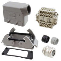 HARTING - 10330100000 - CONN ASSY SIDE ENTRY 10+GND M25