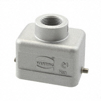 HARTING - 19628061440 - CONN HOOD TOP ENTRY SZ6B M20