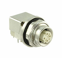 HARTING - 21033814430 - M12 PNL FEED THRO PCB ANG D-CODE