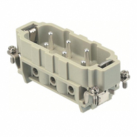 HARTING - 09310062601 - INSERT MALE 6POS+1GND SCREW