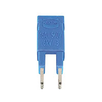 HARTING - 09330009821 - JUMPER ACROSS 2X1 BLUE 16A