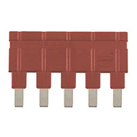 HARTING - 09330009833 - JUMPER ACROSS 1X5 RED 16A
